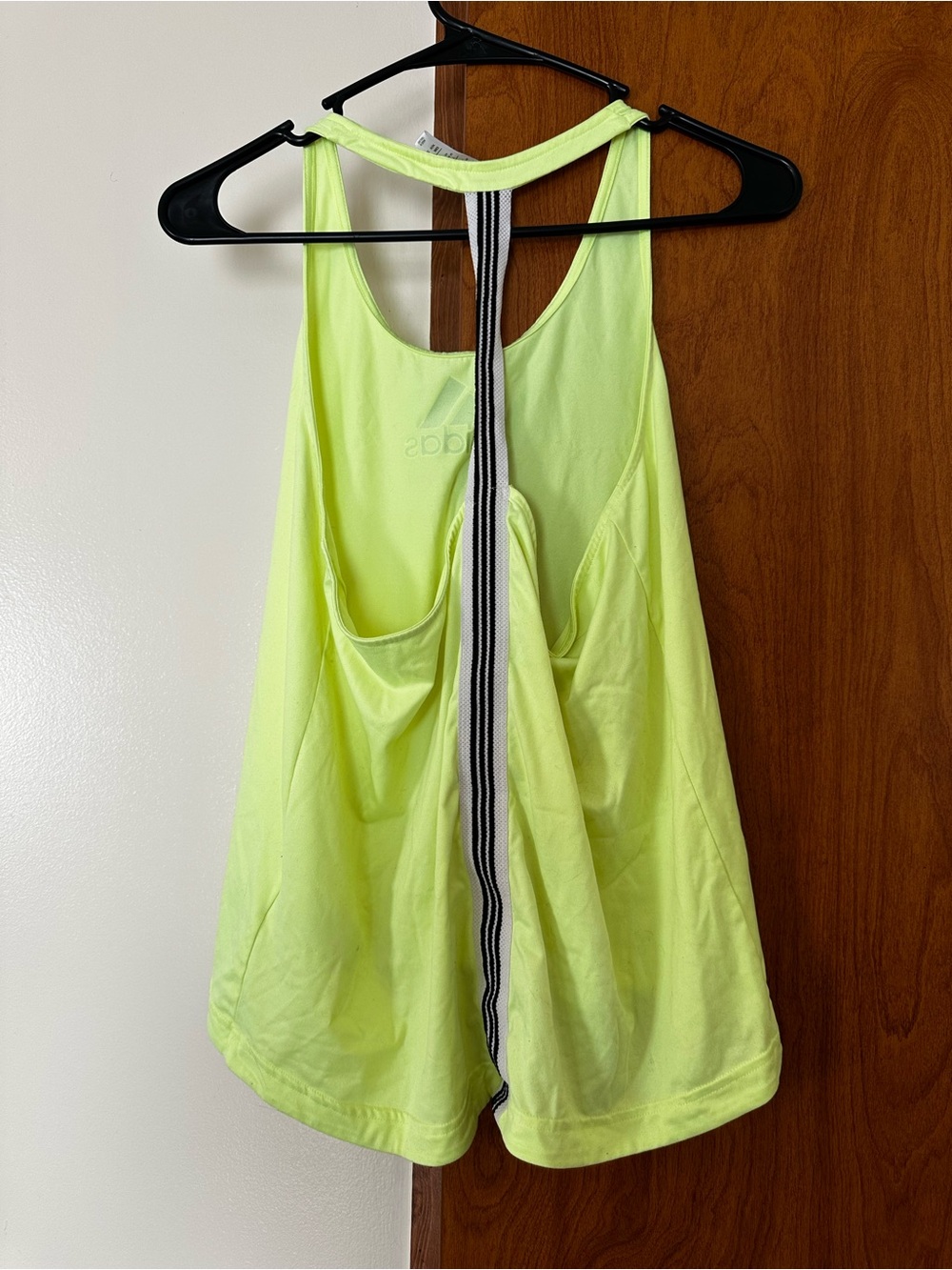 adidas Bright Lime Performance Racerback Tank - Picture 2 of 2